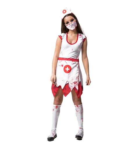 roupa de enfermeira fantasia|Fantasia Halloween Enfermeira Zumbi Adulta Feminina。